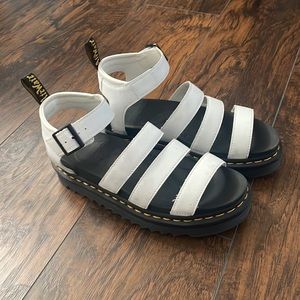 Dr. Martens White Blaire Sandal Size 9